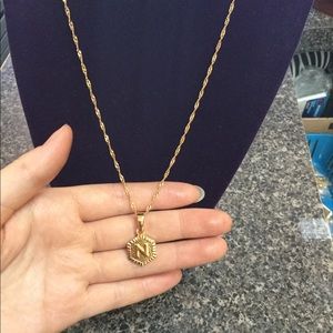 Jewelry - New 18K gold “ N “ letter necklace Jewelry - New 18K gold “ N “ letter necklace
